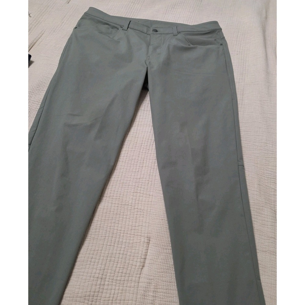 Lululemon Men's Size 36 ABC Classic Pants Green Elevated Preppy Casual - Picture 2 of 8